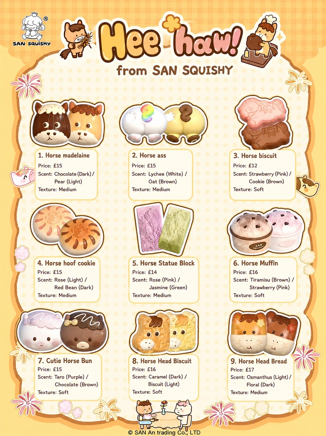NEW 3an June Horse series squishy